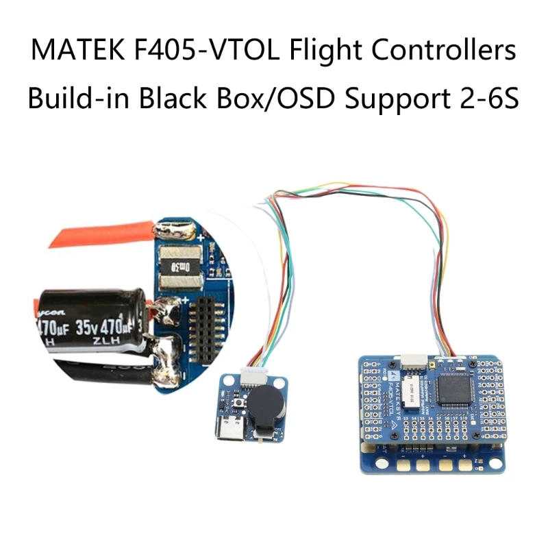 Description Picture 3 of itemMATEKSYS Matek System F405-VTOL Flight Controllers Build-in OSD Support 2-6S