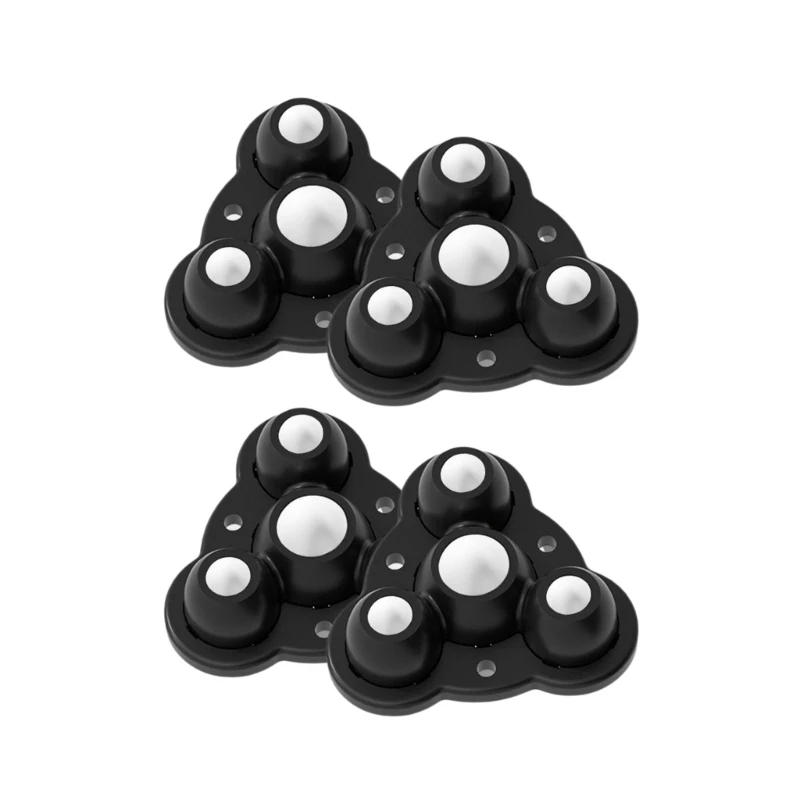 Description Picture 6 of itemPack Of 4 Nylon Not Drill Wheel Adhesive Furniture Base Casters with 360 Rotates