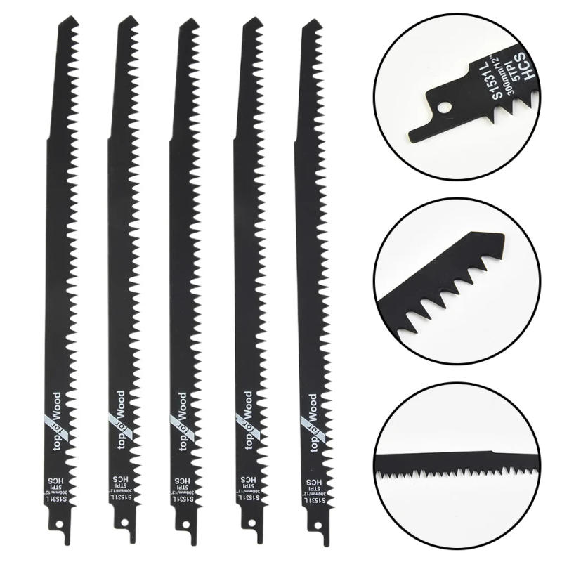 Description Picture 5 of item1pc 12in S1531 BI-Metal Reciprocating Saw Blades Handsaw Multi Saw Blade For Pruning Cutting Wood Metal Plastic Board Sawblade