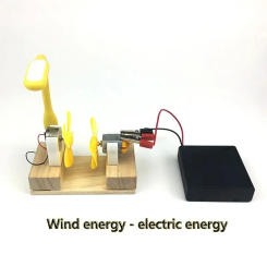 Electric Generator Motor Energy Wind Turbine Power Mini Kids LED Education DC AC In Stock dropship