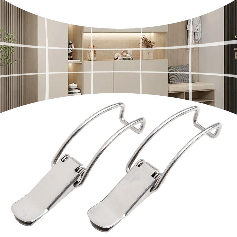 Description Picture 3 of itemBucket Hook Buckle Lock Box Hasp Cabinet Hardware For Storage Home Improvement Latch Lock Lock Spring Lron Cabinet