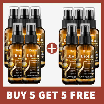 Hair Growth Products Biotin Anti Hair Loss Spray Scalp Treatment Fast Growing Hair Care Essential Oils For Men Women