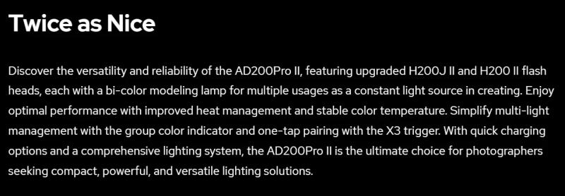 Description Picture 3 of itemGodox AD200ProII AD200Pro II TTL 2.4G Wireless Camera Pocket Flash Compatible with X1T for Nikon Canon Sony Fuji Olympus