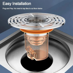 Shower Floor Drain Core Floor Strainer Cover Toilet Sewer Anti-Odor Plug For 33-45mm Bathroom Water Drain Filter Drain Stoppers