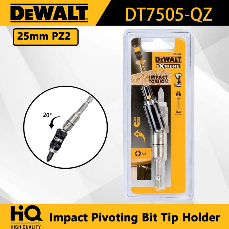 Description Picture 2 of itemDEWALT Extreme Impact Pivoting Bit Tip Holder 1/4 "Hex Quick Change Holder Drive Drill Bit DT7505-QZ