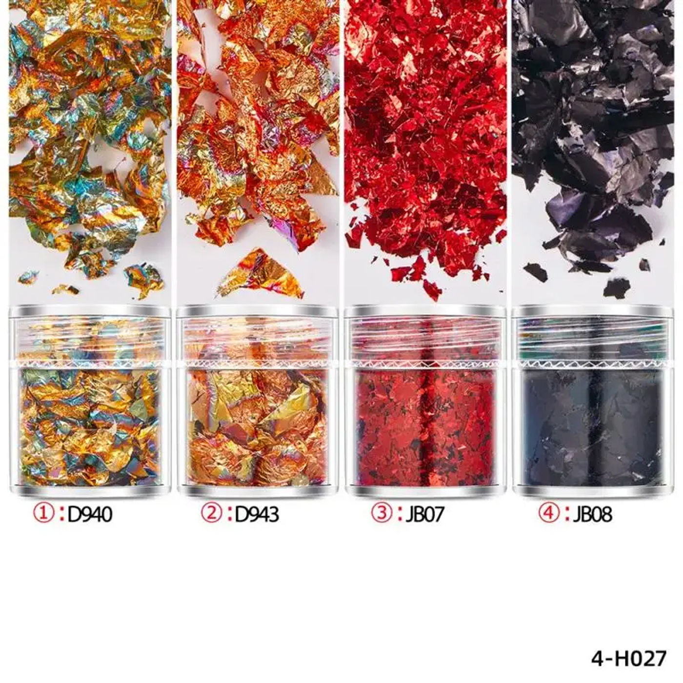 Description Picture 6 of item4pcs/set Gold Leaf Flakes Craft Paper Confetti Gold Foil Sequins DIY Stamping Scrapbooking Nail Art Jewelry Candle Making Decor