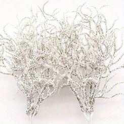 6pcs Artificial white Grass Plant Artificial Flowers for Wedding Christmas Decor DIY scrapbooking Wreath Fake flowers ﻿