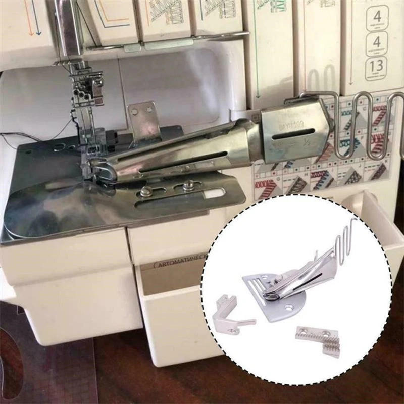 Description Picture 4 of item2023 Overlock Folder Binding Of Curve Edges Folder Bias Binder Lockstitch Sewing Machine Foot Sew Feet Machine Accessories Tools