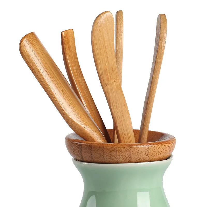 Description Picture 6 of item5 Pcs/set Kongfu Tea Ceremony Utensils Set Bamboo Teaspoons Tea Needle Tweezer Clips Strainer Tong Tube Teaware Acient Art Tools