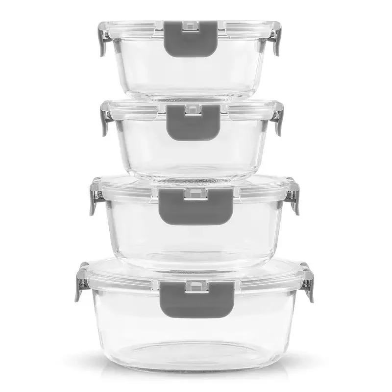 Description Picture 5 of itemJoyJolt JoyFul 24pc Pantry Kitchen Storage Containers, Glass Meal Prep Container for Lunch, Glass Storage Containers with Lids