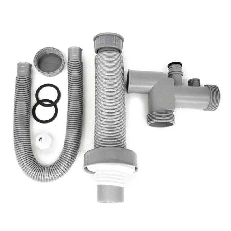 Description Picture 2 of item45cm Kitchen Sewer Pipe Flexible Bathroom Sink Drains Downcomer Wash Basin Anti-backflow Plumbing Hose Stretchable New Dropship