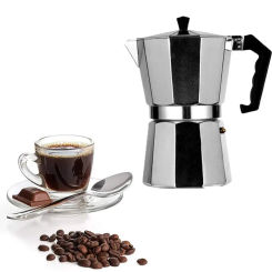 Octagonal Coffee Maker Moka Pot with Stainless Steel Filter Aluminum Espresso Kettle 50ml 100ml 150ml 300ml 450ml