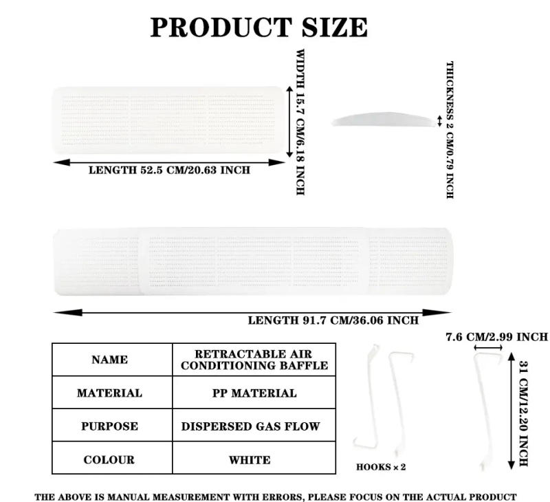 Description Picture 3 of itemAir Conditioning Wind Shield Infant Anti Direct Blowing Scalable Adjustable Wind Guide Cover Outlet Baffle Windshield Dust Cover