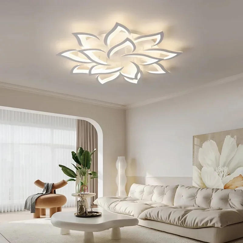 Description Picture 6 of itemLED Ceiling Light Modern Black/White Acrylic Decor Lamp Bedroom Living Room Study Indoor Home Creativity Decorative Chandelier