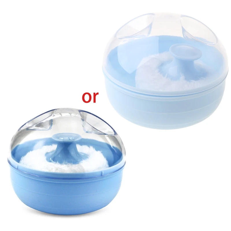 Description Picture 2 of itemPortable Large Empty Box Baby Powder Puff Cool Body Baby Prickly Heat Powder Sub-Bottling Children'S Storage Box Empty Container
