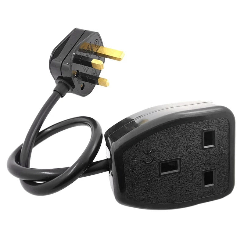 Description Picture 4 of itemUK 3 Prong Extension Power Cord,IEC UK Male Plug To Female Outlet Socket Hongkong Power Cable Extented(UK Plug)