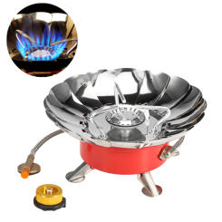 Lixada Windproof Piezo Ignition Gas Stove Outdoor Cooking Gas Burner with Extended Pipe for Camping Travel Picnic BBQ Equipment