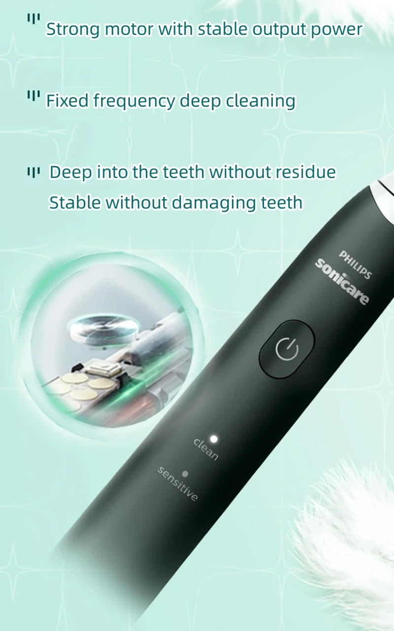 Description Picture 6 of itemPHILIPS HX2421 Electric Toothbrush Adult Intelligent Sonicare Oral Cavity Protected Teeth Whiten Deep Clean Gum Care Tooth Brush
