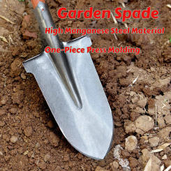 Shovel Camping Steel Gardening Tool High Manganese Steel Material Outdoor Trowel for Planting Digging round Garden Cleaning