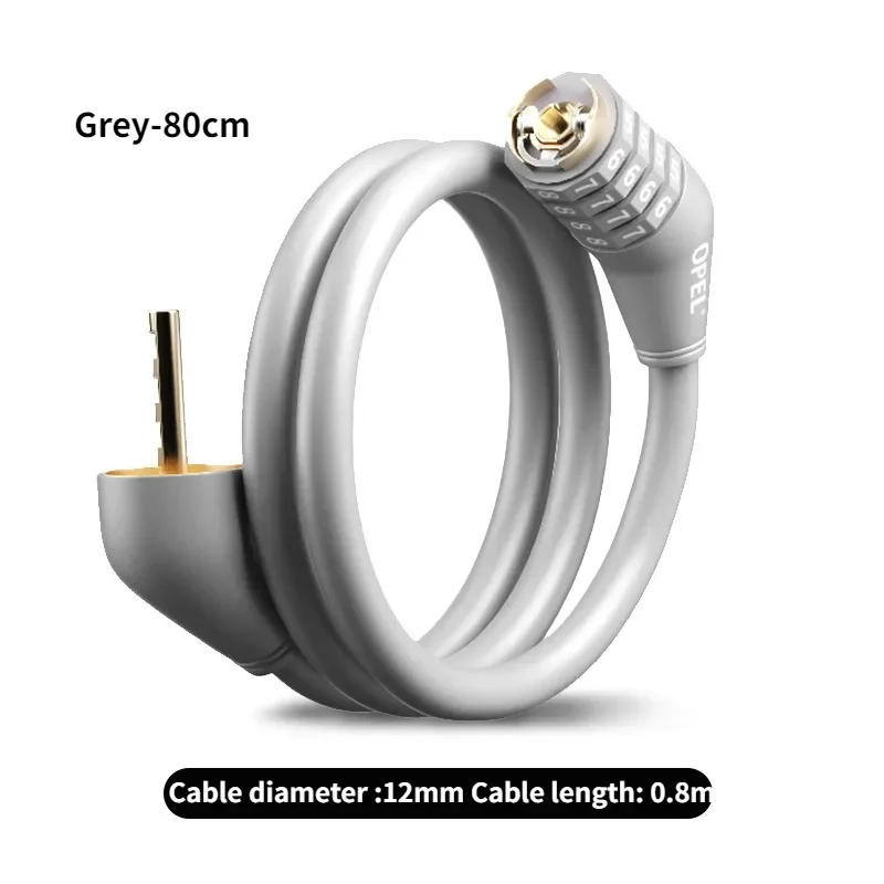 Description Picture 6 of itemAnti Theft Steel Cable Lock Foldable Bicycle Anti Shear Anti Rust Portable Mountain Bike Cable Enhanced Password Lock