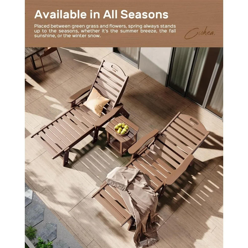 Description Picture 3 of itemChaise Lounge Chair, with Wood Texture, Adjustable 5-Position Chaises Lounges Outdoor, Chaise Lounge Chair Outdoor