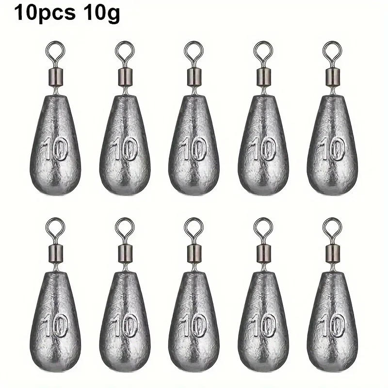 Description Picture 2 of itemQuick Release Fishing Weight Sinker 10Pcs 50Pcs 10g Soft Bait Sinker Bass Fishing Tackle Accessories Line Sinkers Hook Connector