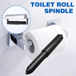 5Pcs Plastic Lever Toilet Paper Holder Insert Spring White Toilet Roll Spindles Bathroom Accessory Retractable Roll Paper Shaft