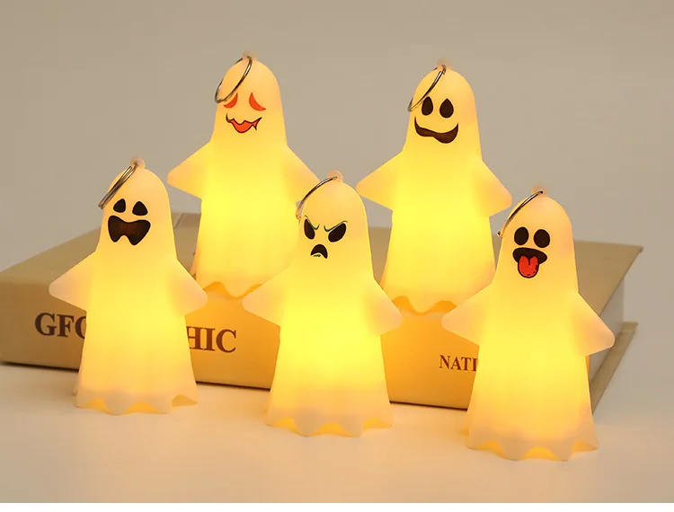 Description Picture 5 of itemHalloween LED Cute Ghost Hanging Lamp Horror Pumpkin Lantern Ghost Pendant Halloween Party Haunted House Home Decor Horror Props