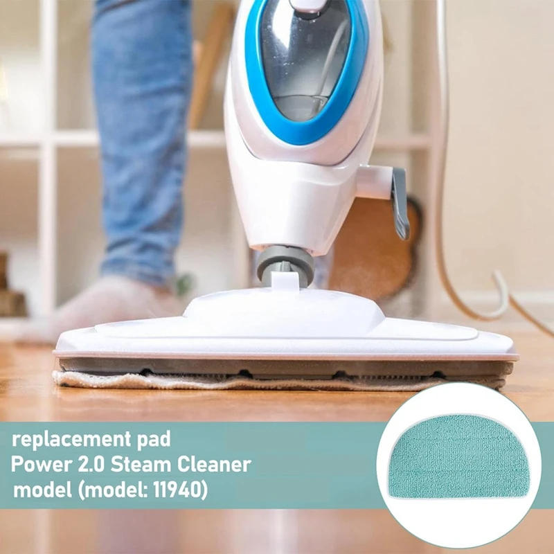 Description Picture 4 of item6 Pack Mop Pads For Leifheit Clean Tenso Power 2.0 Steam Cleaner,Microfiber Steam Mop Replacement, Steam Broom Mop Cover