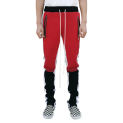 Men's embroidered cotton sportswear, patchwork casual pants, street clothing, hip-hop style, fashion trends