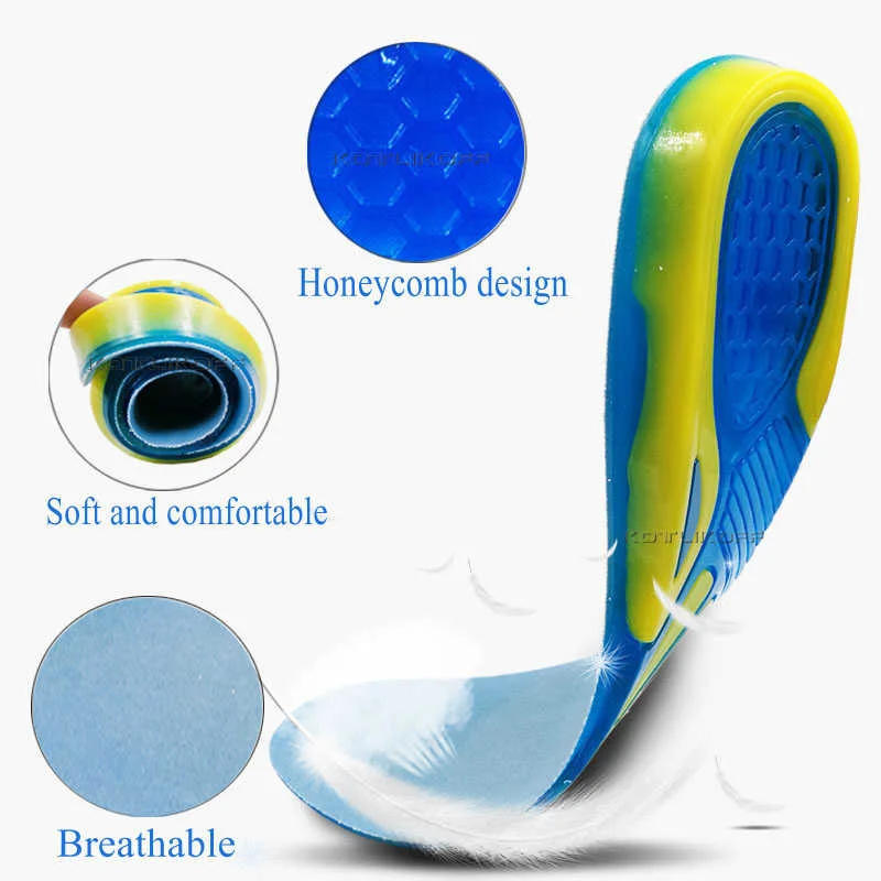 Description Picture 5 of itemShock absorption and pressure reducing sports insole Basketball football Running mountaineering silicone insole