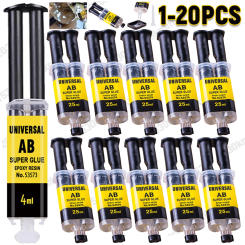 1-20PCS Super Metal Repair Glue Epoxy Resin AB Glue AB Adhesive Waterproof Heat Resistant Glass Ceramics Extra Strong Glue