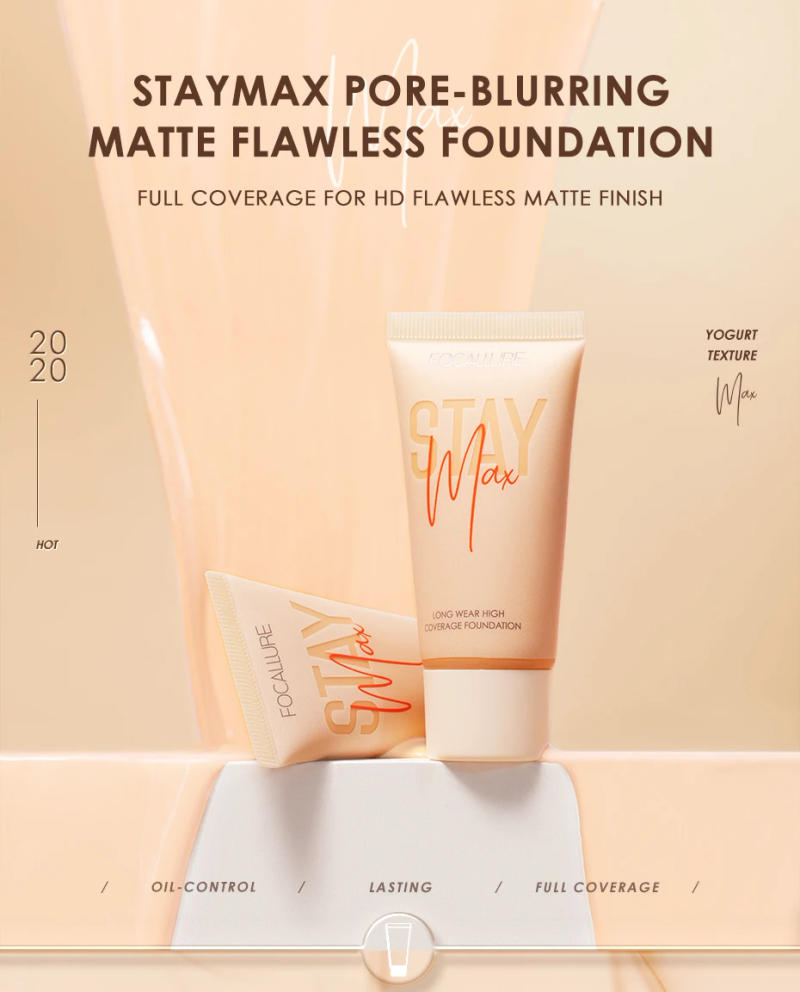 Description Picture 2 of itemWholesale FOCALLURE Waterproof Liquid Foundation Cream Full Coverage Oil-control Long-lasting Face Concealer Base Cosmetics