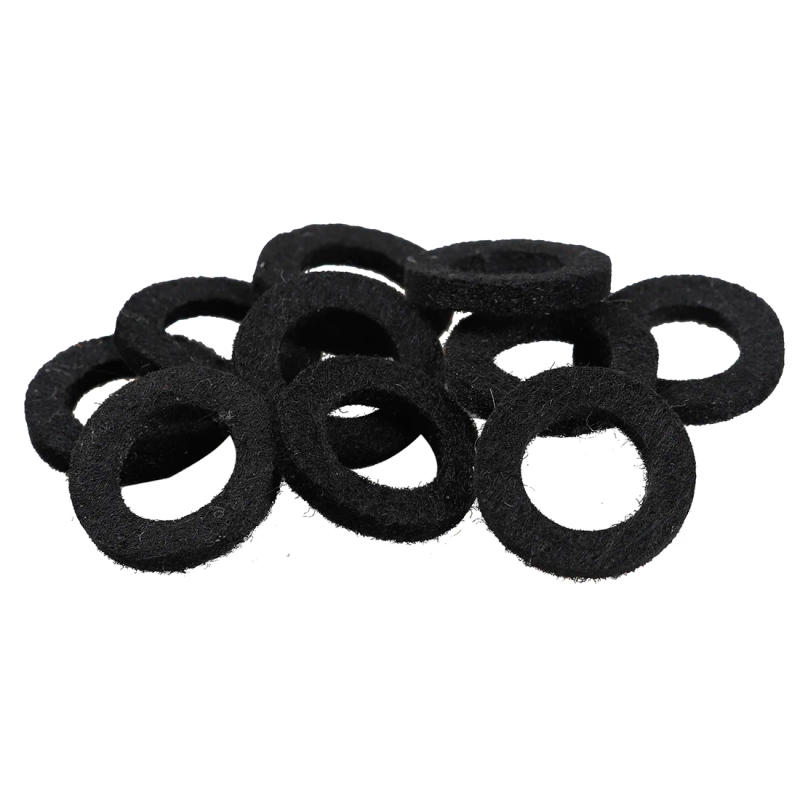 Description Picture 2 of item10Pcs/Set Trumpet Felt Washers Cushion Pad Professional Durable Brass Musical Instruments Accessories Trumpet Replacement Parts