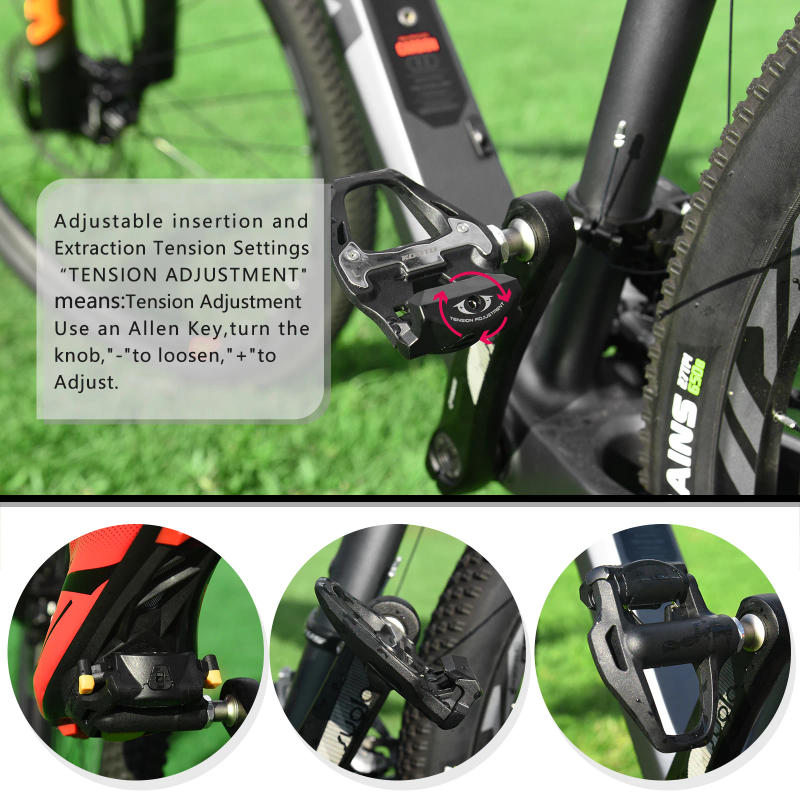 Description Picture 3 of itemKOOTU Road Bike Clip-On PedalsRoad Bike Self-Locking PedalsSPD SL System with Clip-On Pedals