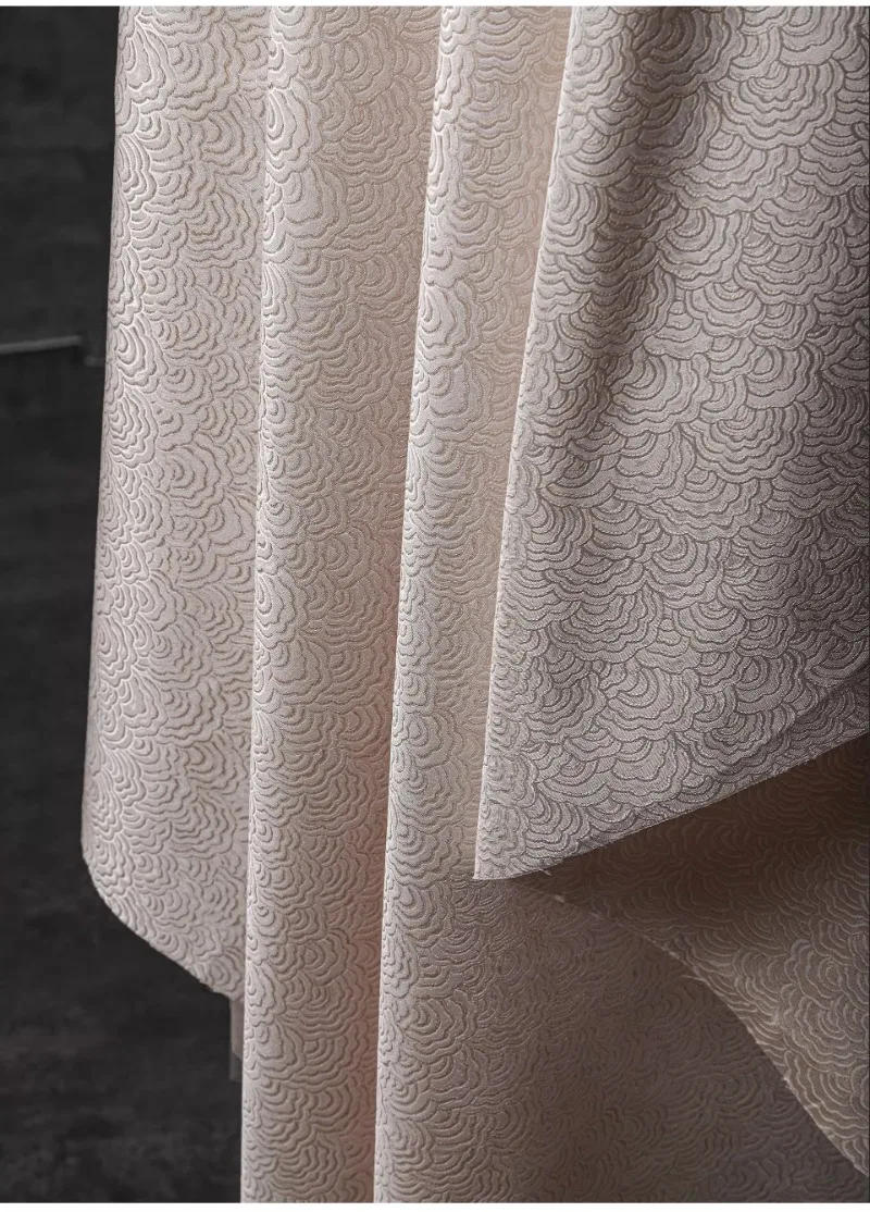 Description Picture 3 of itemJacquard Fabric Water Patterned Woven Brocade Dark Patterned Shirt Tang Clothing Designer Cloth Diy Sewing Meters Material