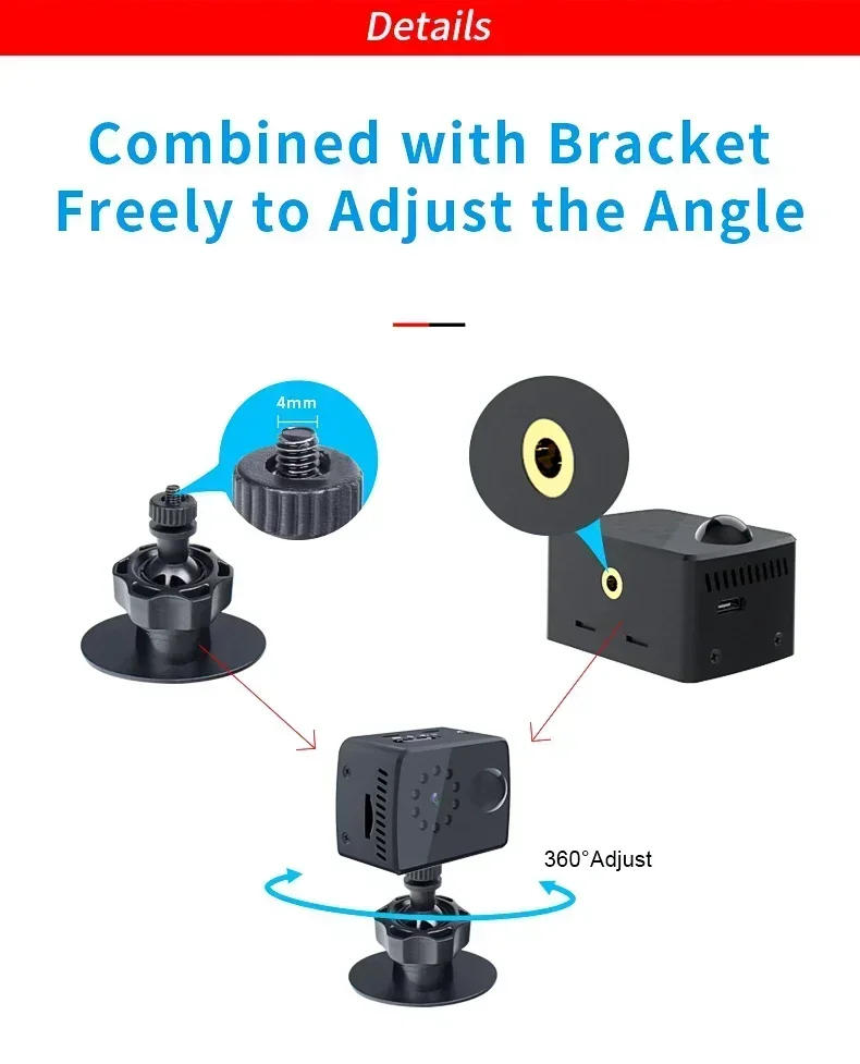 Description Picture 4 of itemMini Outdoor DV Voice Video Recorder Micro Cam With PIR Long Standby Time MD20 Mini Camera 1080P HD Camcorder Night Vision