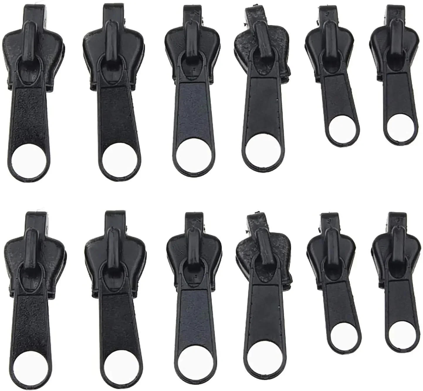 Description Picture 4 of item6Pcs Universal Instant Fix Zipper 3 Sizes Repair Kit Replacement Zip Slider Teeth Rescue New Design Zippers Sewing Accessories