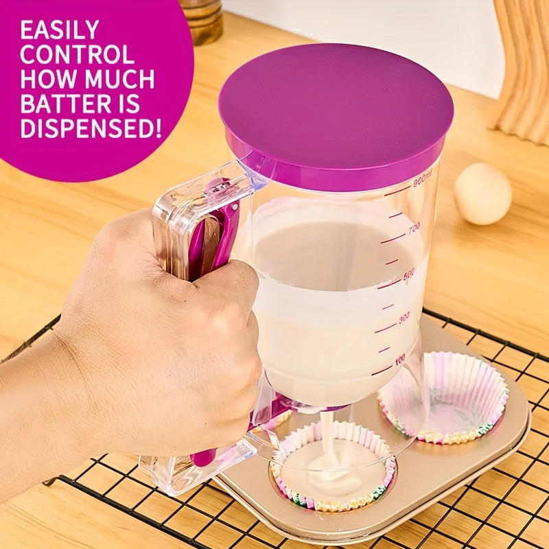 Description Picture 3 of itemCupcake Batter Separator And Dispenser - Handheld Funnel Measuring Cup Tool For Mess-Free Baking