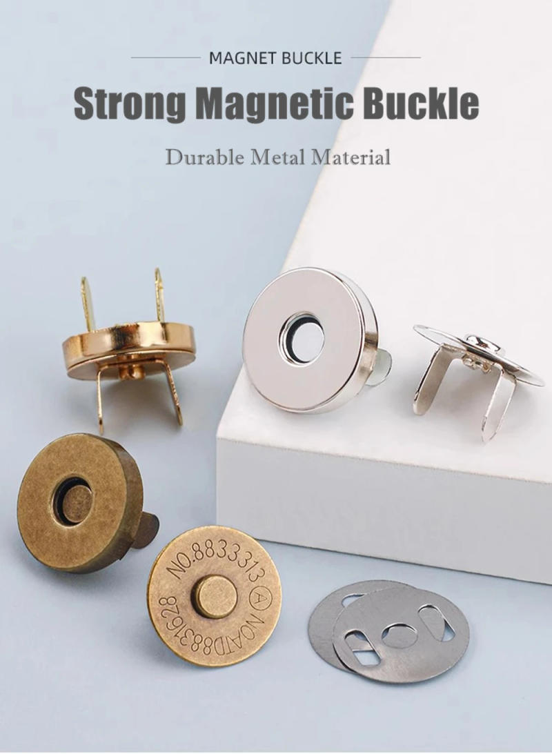 Description Picture 2 of itemMagnetic Snap Fasteners Clasps Buttons Handbag Purse Wallet Craft Bags Parts Accessories 14mm 18mm