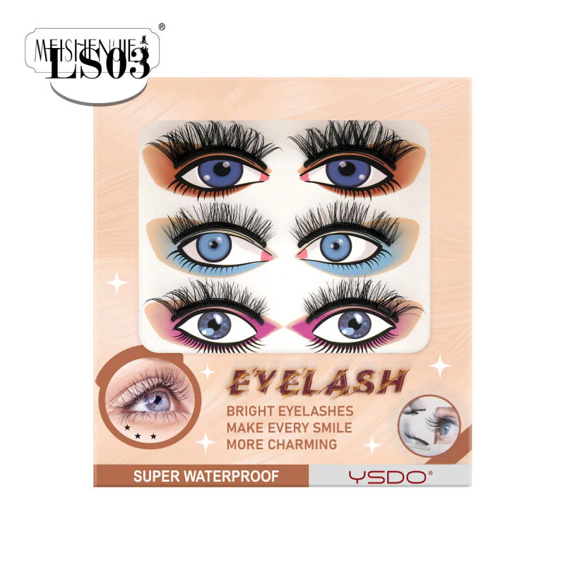 Description Picture 5 of itemMEISHENJIE 1/3 Pairs Natural Long 3D Mink Magnetic Eyelashes Handmade Reusable Waterproof  Lash Makeup Magnetic Eyelash Set