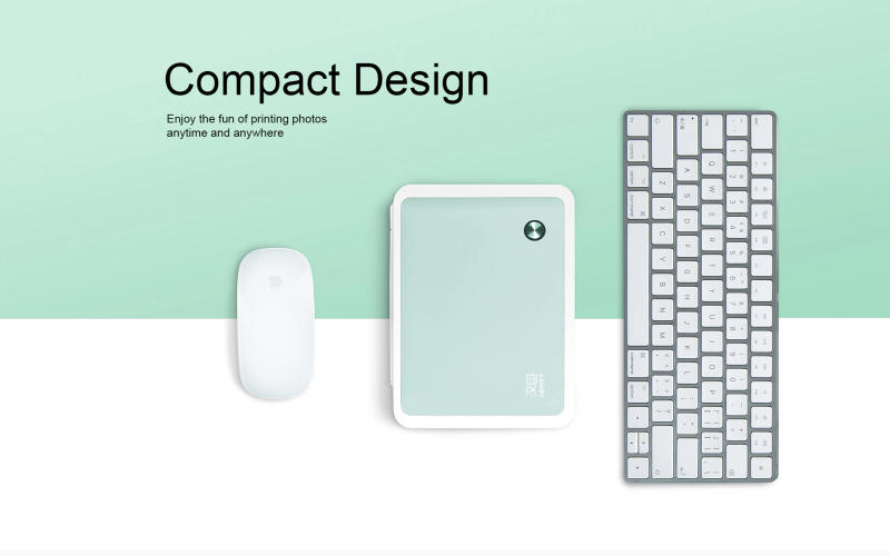 Description Picture 6 of itemColor Photo Printer Portable Full Color Wireless Photo Printer USB Bluetooth 300DPI Thermal Sublimation Printer Or Paper Ribbon