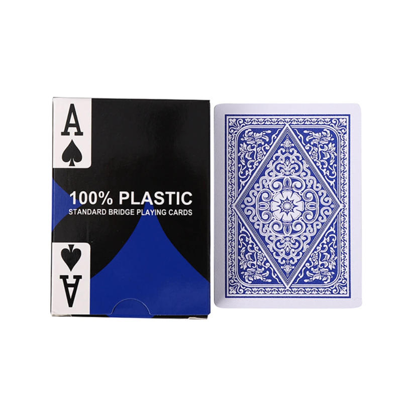 Description Picture 4 of item1 Deck Letters Pattern Poker Set New 54PCS Big Character Texas Holdem Waterproof Plastic Playing Card Game Flexible Table Game
