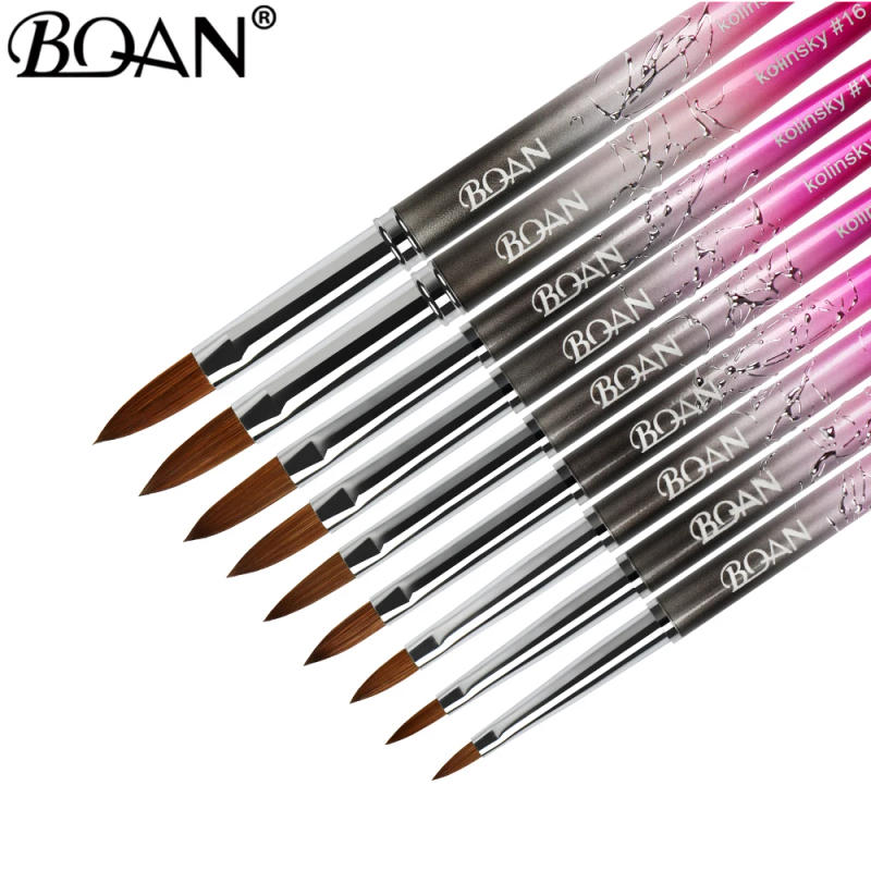 Description Picture 6 of itemBQAN Kolinsky Acrylic Nail Brush 1Pcs Black UV Gel Polish Nail Art Extension Builder Pen Drawing Brushes Modle