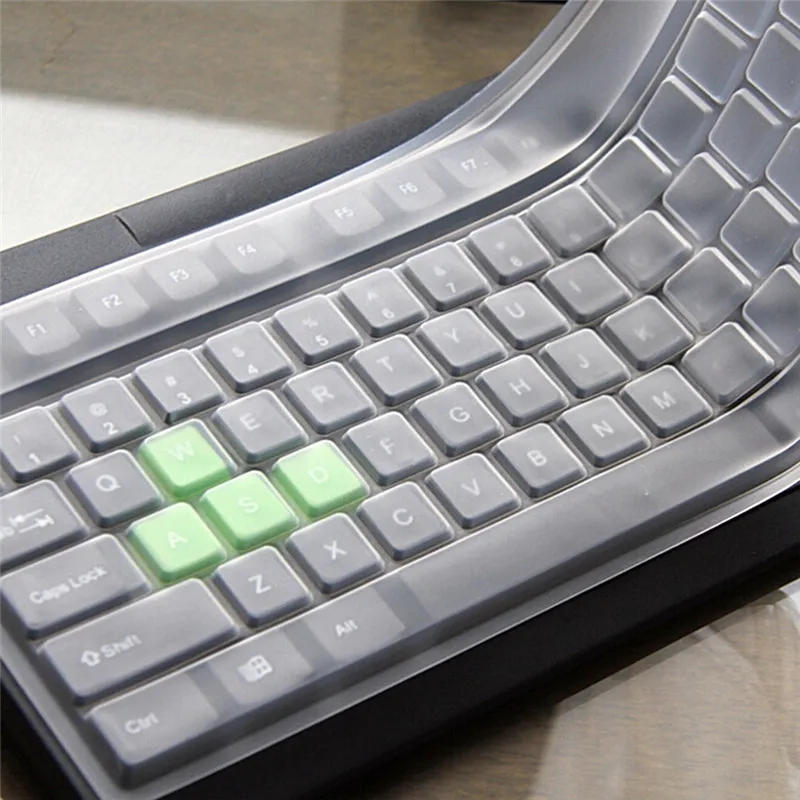 Description Picture 3 of itemUniversal Silicone Desktop Computer Keyboard Cover Skin Protector Film Cover Case Clear Protector Skin Anti-dust Anti-water 1 Pc