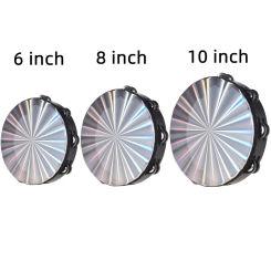 6/8 /10inch Wooden Tambourine Drum Hand Drums Toys Percussion Musical Instrument For Dancing Singing Parties