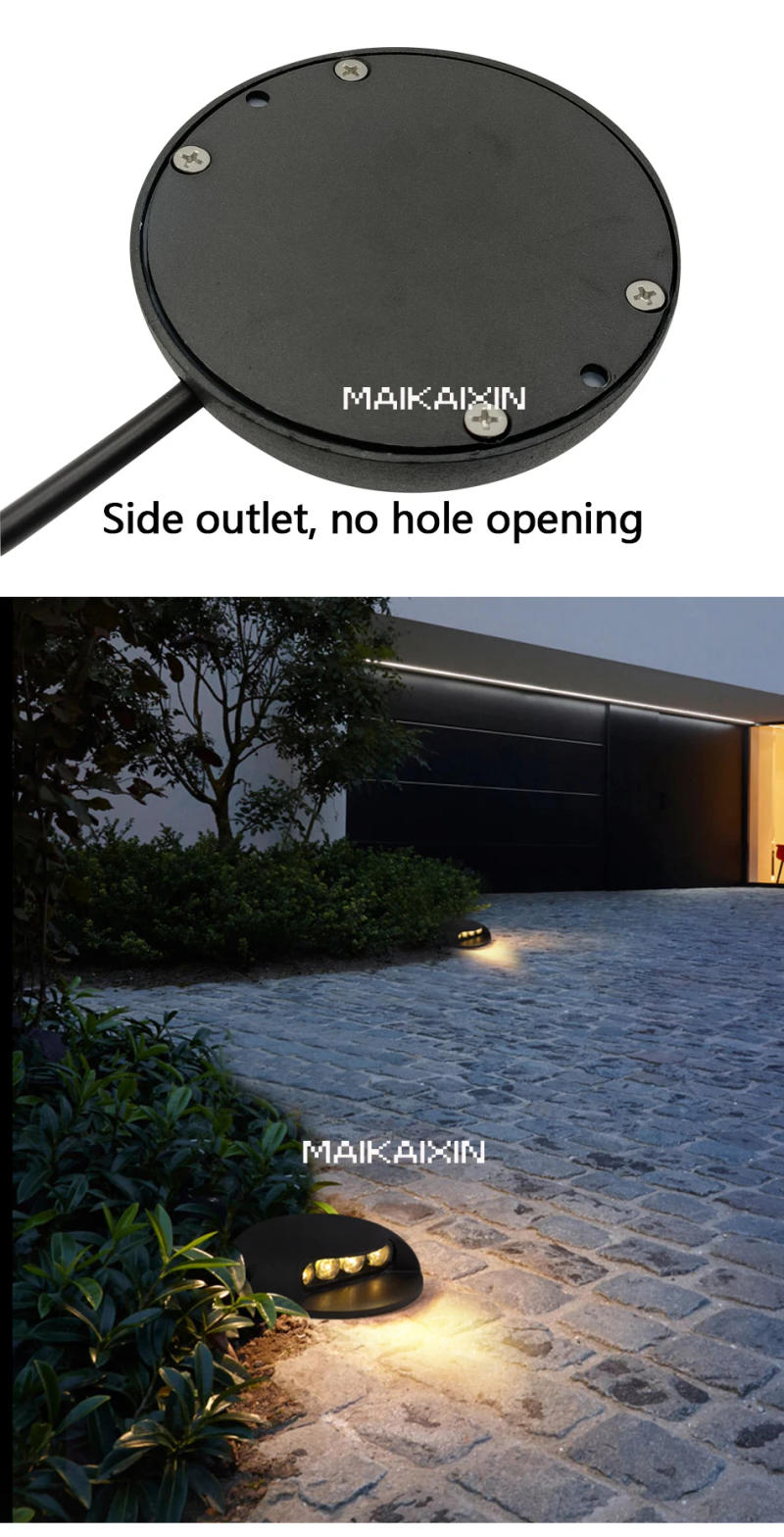 Description Picture 3 of itemAC85-265V DC12V LED Ground Light 2W 3W 4W Garden LED Floor Stair Steps Road Buried Yard Spotlight Landscape Outdoor Lighting