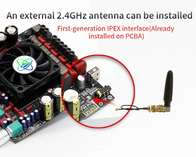 Description Picture 4 of itemAS21HPA Bluetooth Digital Sound Amplifier Board 2.1Channel Dual Channel Subwoofer 300W*2+600W TPA3255 High-Power Audio Amplifier