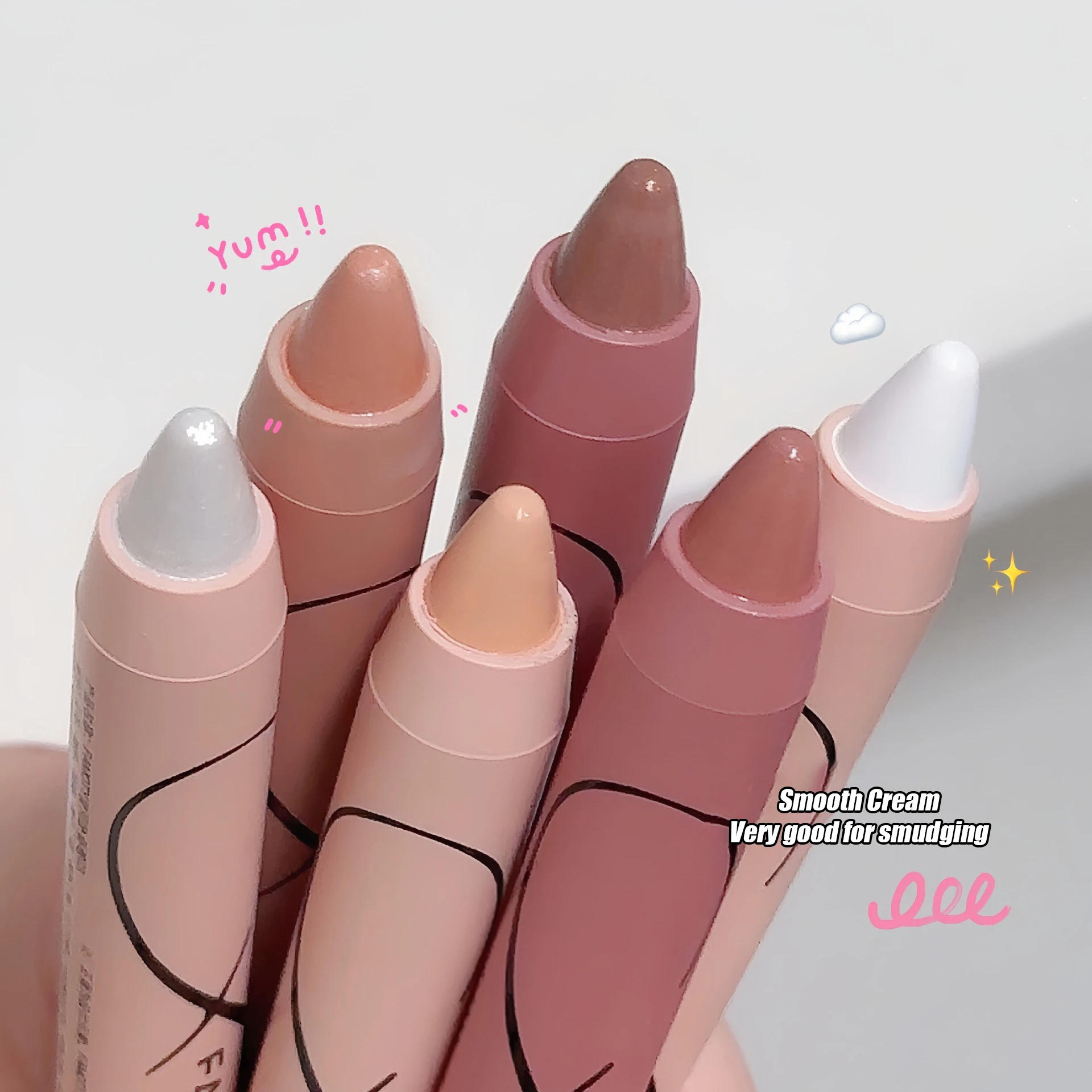 Description Picture 5 of itemPearl Lying Silkworm Highlighter Eye Shadow Pen Matte Glitter Eyeshadow Stick White Pearlescent Brightening Eyeliner Cosmetic