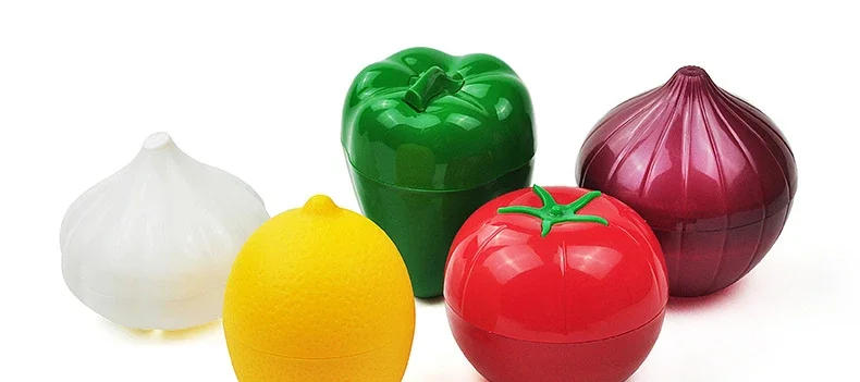 Description Picture 2 of itemFood Savers Avocado Keepers Storage Container for Onion Lemon Pepper Tomato Garlic Creative Kitchen Refrigerator Gadget